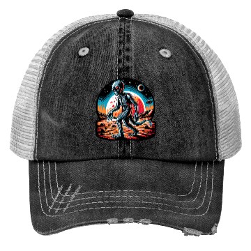 Discover Alien on Mars Trucker Hats