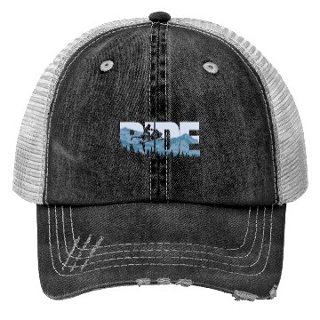 Discover Snowmobile Ride Snow Mountain Snowmobiling Winter Trucker Hats