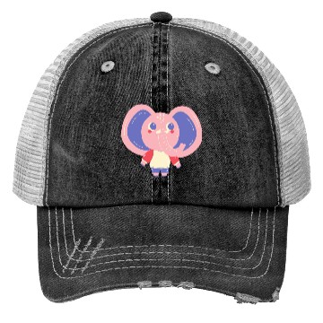 Discover Cute Cardboard Elephant Trucker Hats