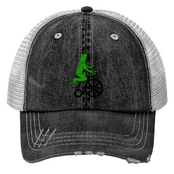 Discover frog bicycle Trucker Hats