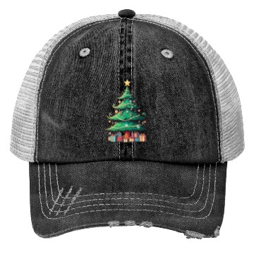 Discover Quirky Christmas Tree Trucker Hats