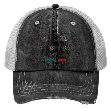 Discover Happy New Year Korean Fireworks Design Trucker Hats