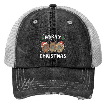 Discover Merry Christmas Cute Platypus Festive Lights Trucker Hats