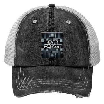 Discover Never Forget Computer Gamer Old School Very Funny Trucker Hats