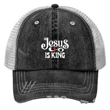 Discover Jesus Is King Love Jesus Christian Christmas Trucker Hats
