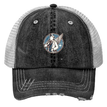 Discover Dr. Pigeon Dove: The Flying Doctor Trucker Hats