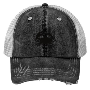 Discover DEC-8 Crab Simple Drawing Trucker Hats