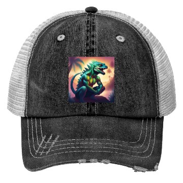 Discover Mutant Lizard Man Trucker Hats