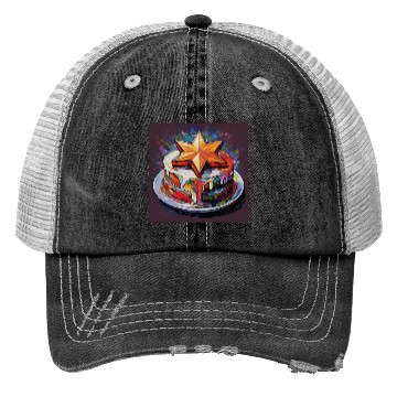 Discover Star Cake Trucker Hats