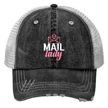 Discover Mail Lady Postal Service Postman Worker Trucker Hats