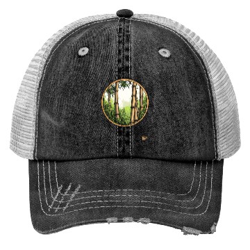 Discover Serene Bamboo Forest Trucker Hats