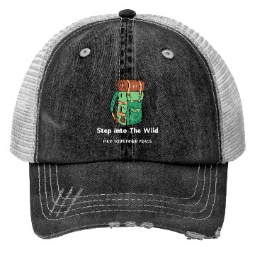 Discover Step Into The Wild Hiking Trucker Hats