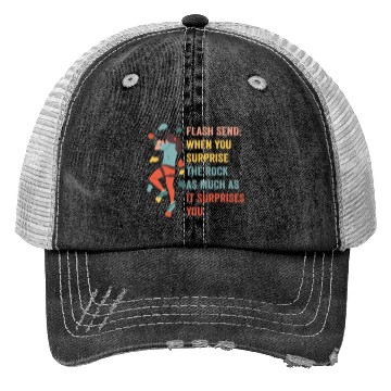 Discover Boulderer Flash Send Bouldering Trucker Hats