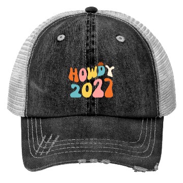 Discover Howdy 2027 funny 2027 NYE Groovy Trucker Hats