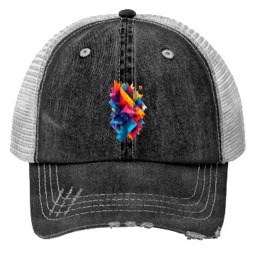 Discover Colorful Abstract Trucker Hats