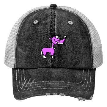 Discover Dog Standing Stupid Guy Funny Crazy Mad Weird Cool Trucker Hats