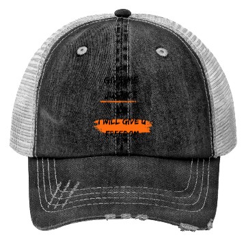 Discover give me justic & i will give u freedom Trucker Hats