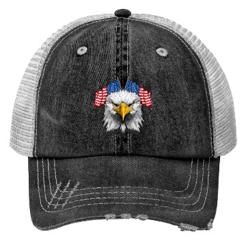 Discover American Flag Patriotic Eagle 4th of July Trucker Hats
