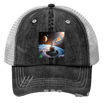 Discover .Abstract Nature Fusion Trucker Hats