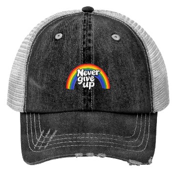 Discover Never Give Up Trucker Hats