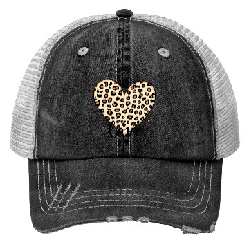 Discover Trendy Vintage Retro Love Cheetah Leopard Print Trucker Hats