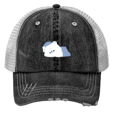 Discover Tired Polar Bear Trucker Hats