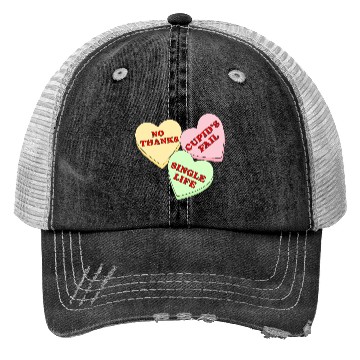 Discover Valentines Candy Hearts Trucker Hats