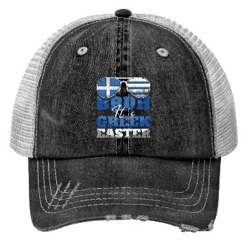 Discover Bruh It's Greek Easter Greece Flag Greek Flag Trucker Hats