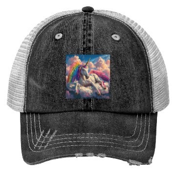 Discover Unicorn in repose Trucker Hats