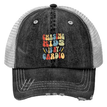 Discover Daycare Teacher Childcare Chasing Kids Is Cardio Trucker Hats