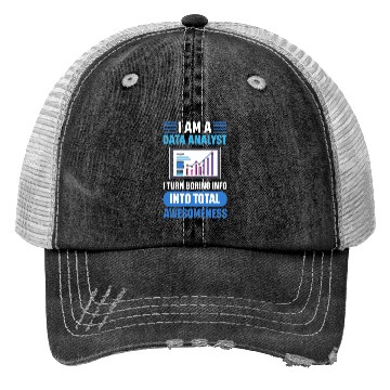 Discover Data Engineer Data Processing Analyst Data Science Trucker Hats