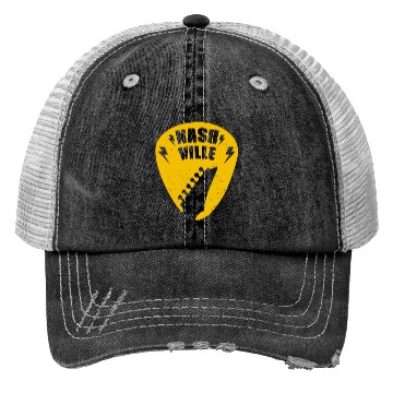 Discover Nashville Music City Guitar Pick Trucker Hats