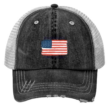 Discover US flag.Presidents Day Trucker Hats
