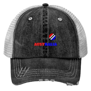 Discover Australian Flag Inspired Graphic Design Trucker Hats