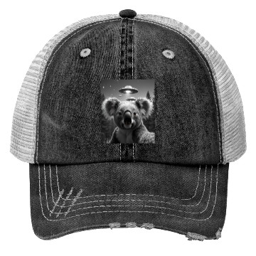 Discover UFO Funny Koala Bear Trucker Hats