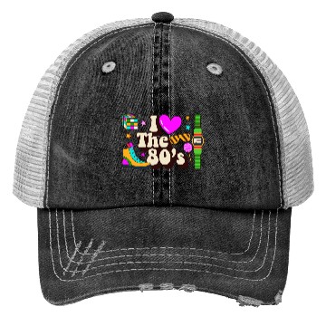 Discover Retro 80s Style design – Perfect for Nostalgia Fa Trucker Hats