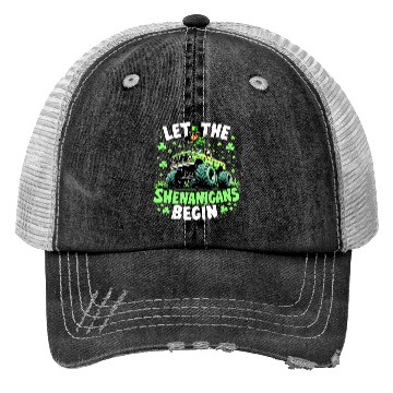 Discover St Patricks Day Monster Truck Shenanigans Trucker Hats