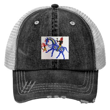 Discover Aadivasi tribal painting Trucker Hats