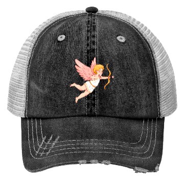Discover Cupid with Bow and Arrow. Trucker Hats