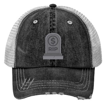 Discover RIP Dollar Coin Bankrupt America Trucker Hats