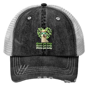 Discover Llama Get Lucky | St. Patricks Day Edition Trucker Hats