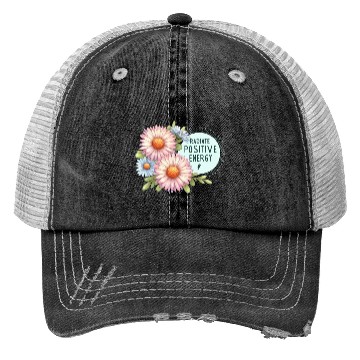 Discover Radiate Positive Energy: Daisy and Bloom Art Trucker Hats
