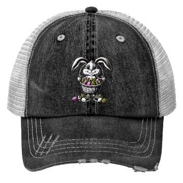 Discover Easter Bunny's Green Surprise - Cannabis and Egg Trucker Hats