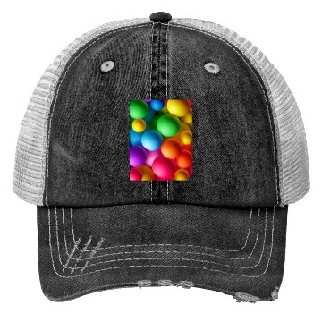 Discover Vibrant Multi Colored Spheres Trucker Hats