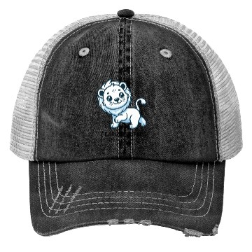 Discover Fearless lion cub Trucker Hats