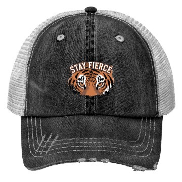 Discover Tiger Stay Fierce for a Tiger lovers Trucker Hats
