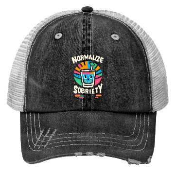 Discover Normalize Sobriety 9 Trucker Hats