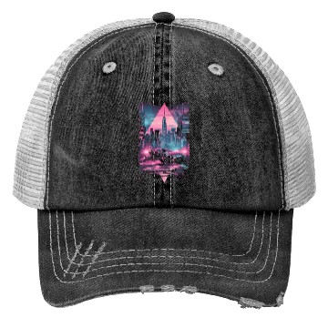 Discover Retro Vaporwave Car City Synthwave 80s 90s Trucker Hats