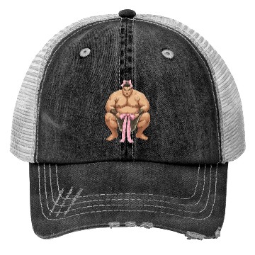 Discover Coquette Bow Sumo Wrestling Japanese Sumo Wrestler Trucker Hats
