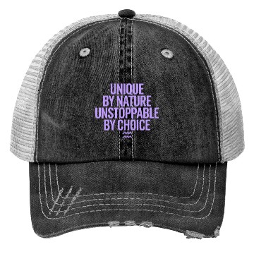Discover Aquarius Zodiac Unique By Nature Unstoppable Trucker Hats
